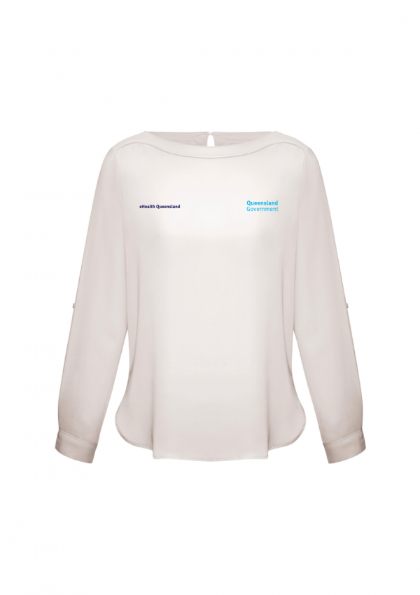 Womens Madison Boatneck Top - Ivory