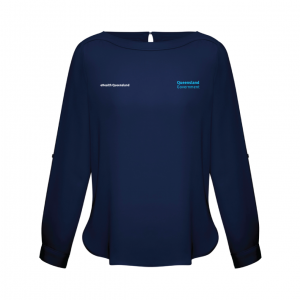 Womens Madison Boatneck Top - Midnight