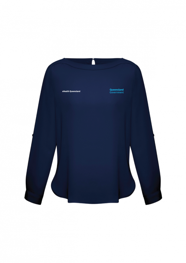 Womens Madison Boatneck Top - Midnight